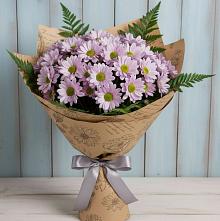 Букет цветов из:  Хризантемы #REPLACE_PRED# Калаче